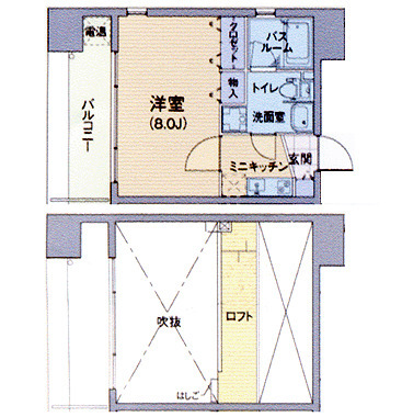 プロスペクト中之島 1101 間取り図