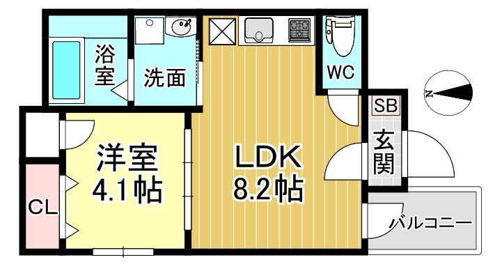 FDS吹田Ⅰ番館 103 間取り図