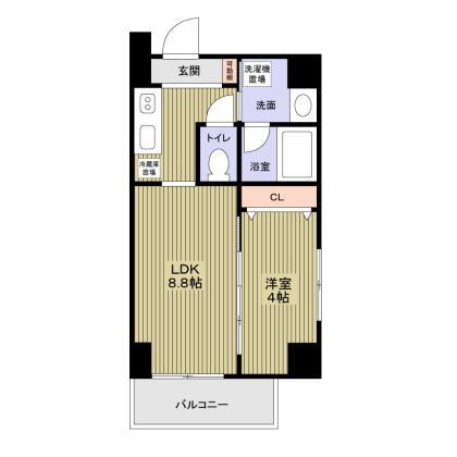 ヴェルレジデンス天満 201 間取り図