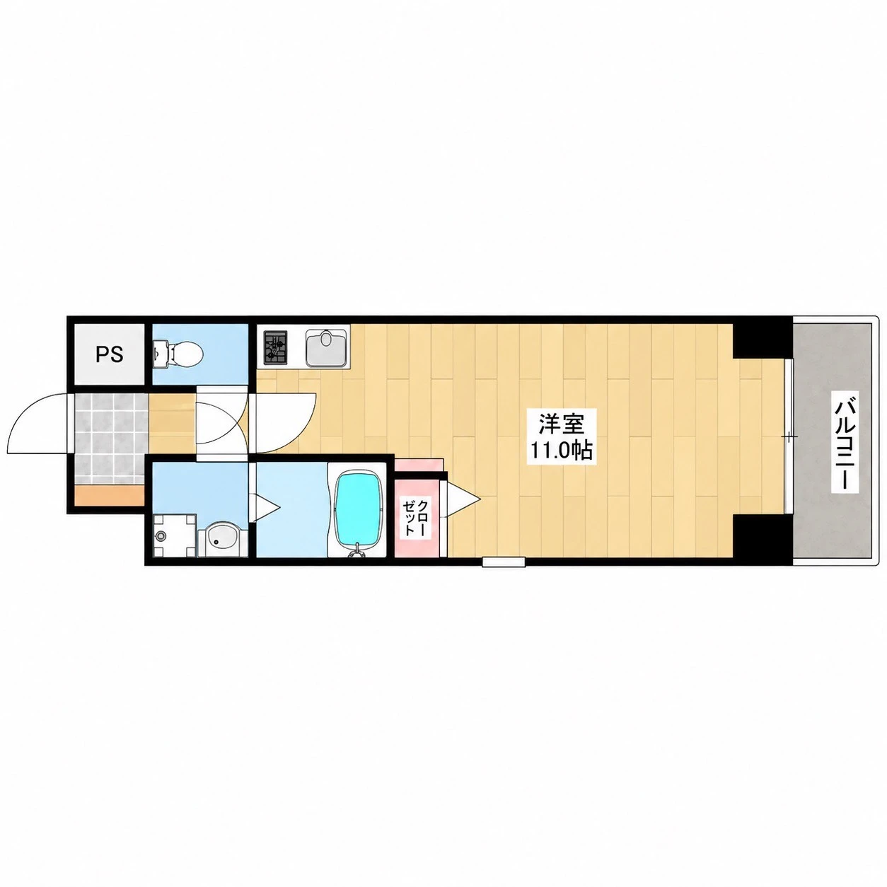 グランブルジュ 204 間取り図