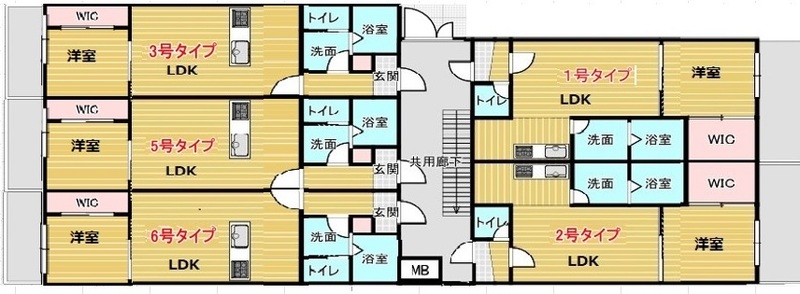 ソリティア西宮 101 間取り図