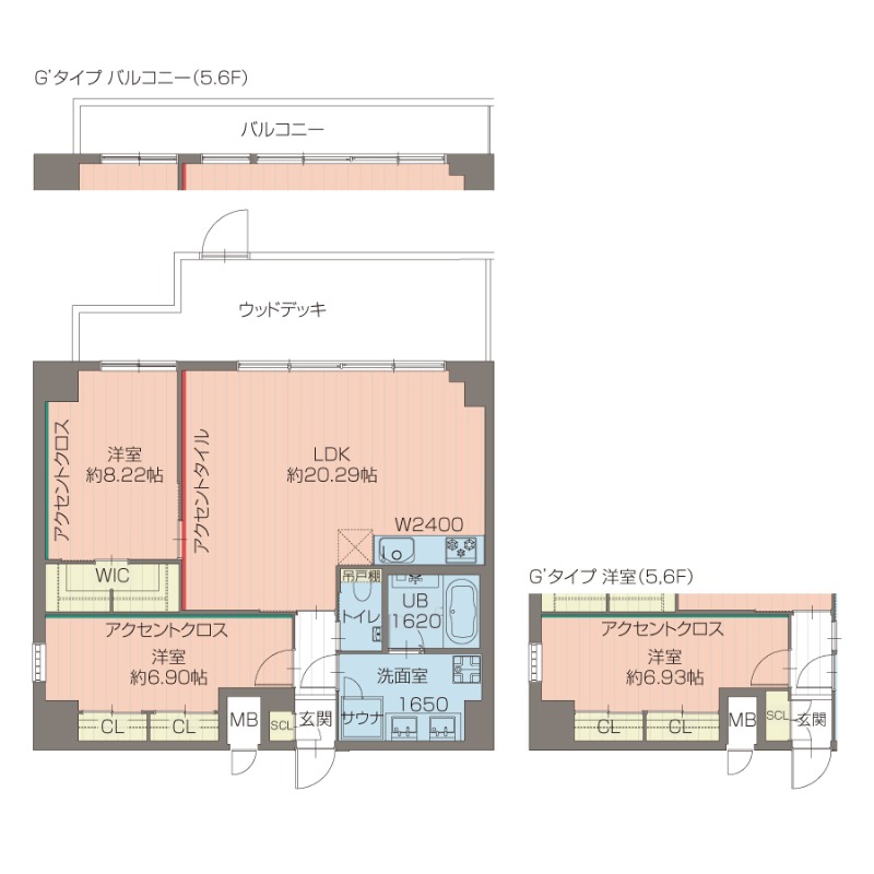 プレジオ西宮北口 0603 間取り図