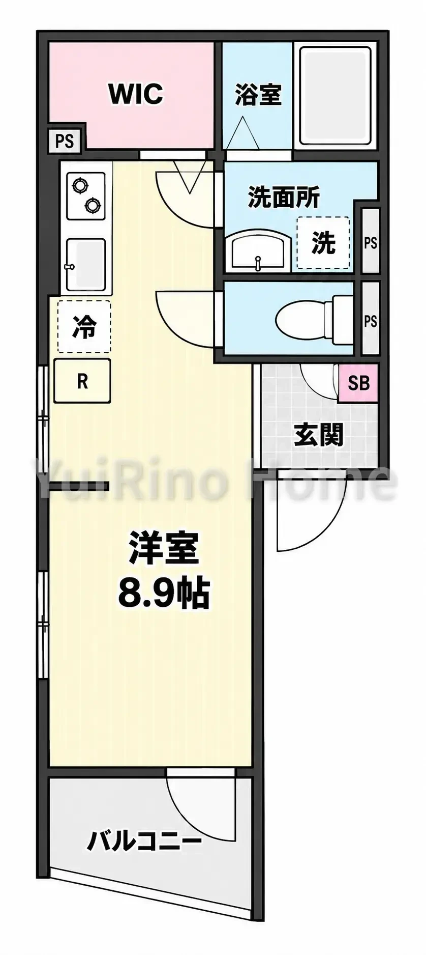 レジデンス西宮呉羽 101 間取り図