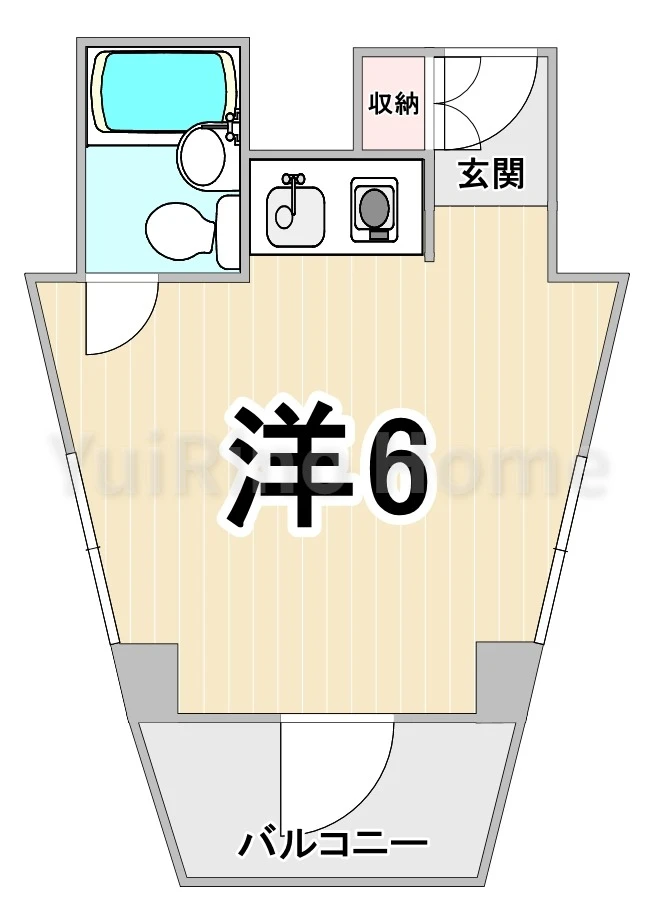 THE CITY鳴尾 101 間取り図