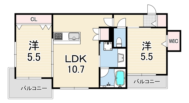 WING TOWA MAISON 208 間取り図