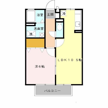 エスポワール 103 間取り図