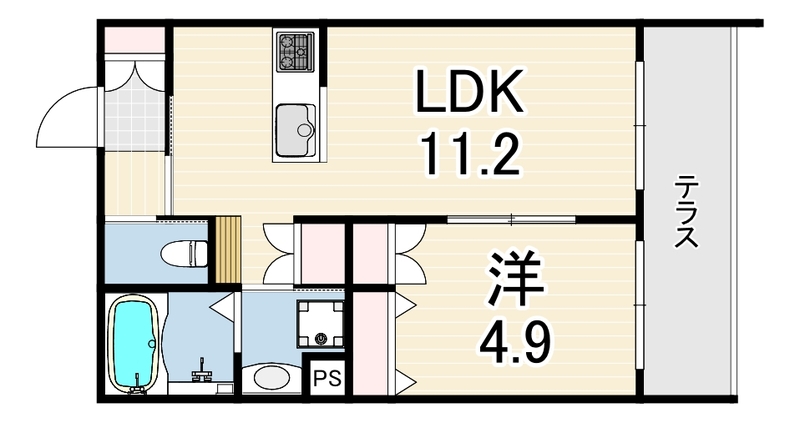 ＨＥＢＥＬ　ＧＡＲＤＥＮ　松山町 102 間取り図