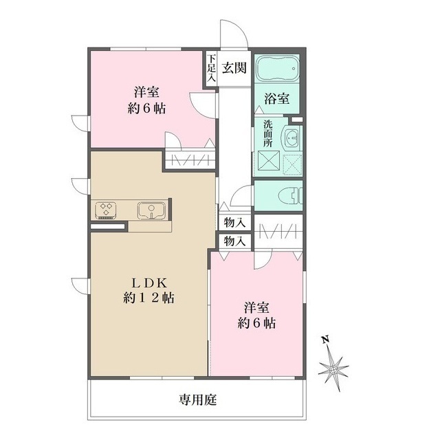 シャーメゾン豊楽 A棟 103 間取り図