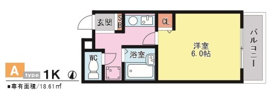 エトレ甲風園 301 間取り図