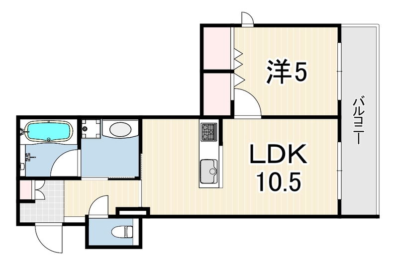 La vita西宮北口 306 間取り図