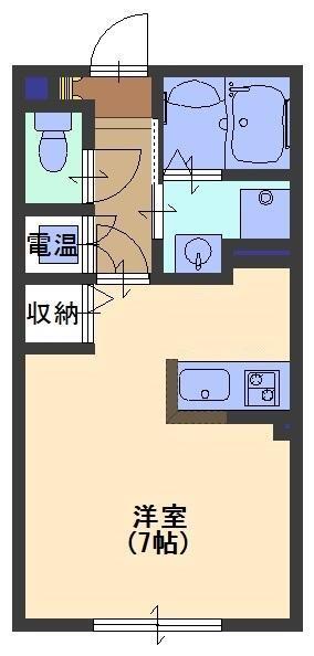 メゾン・クレール 102 間取り図