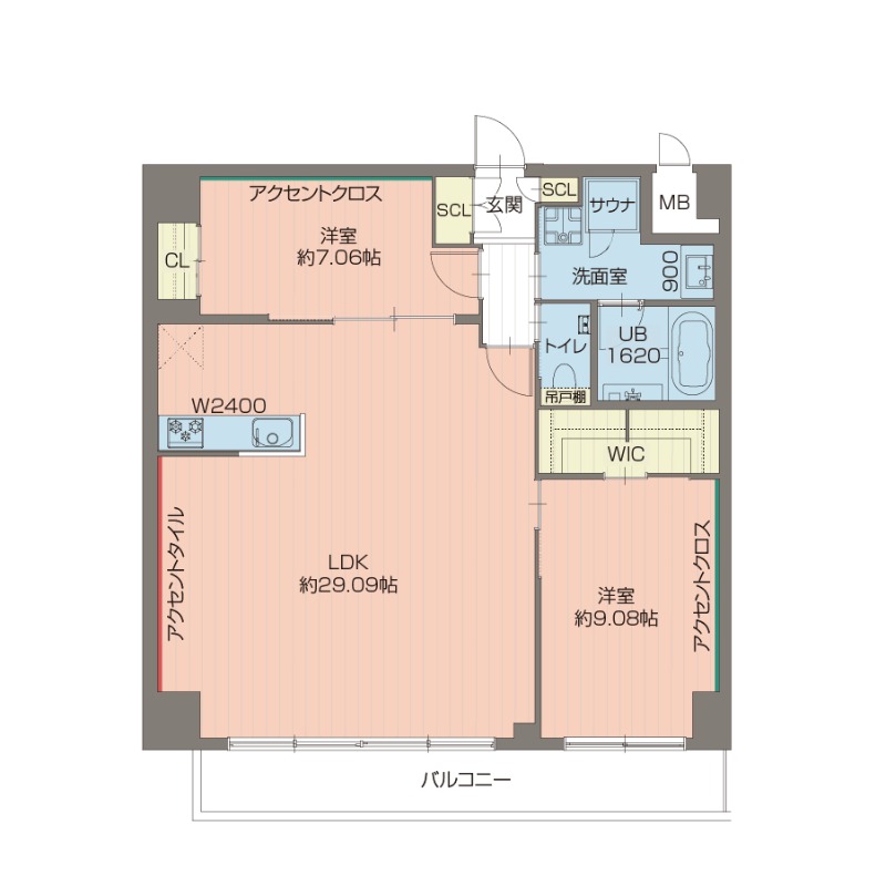 プレジオ西宮北口 0209 間取り図
