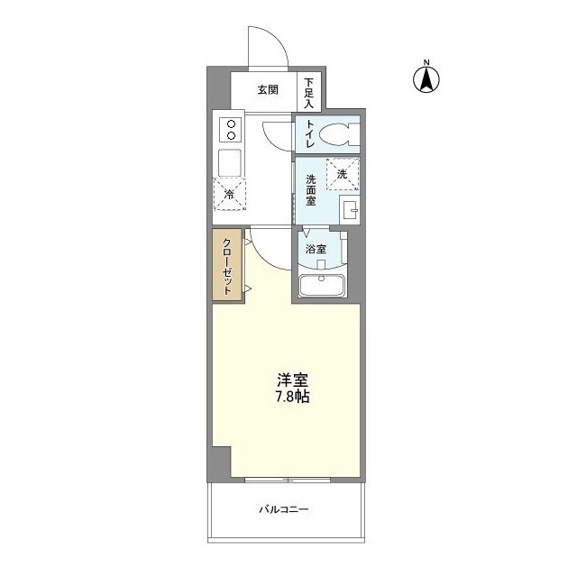ハックスビエント甲子園口 302 間取り図