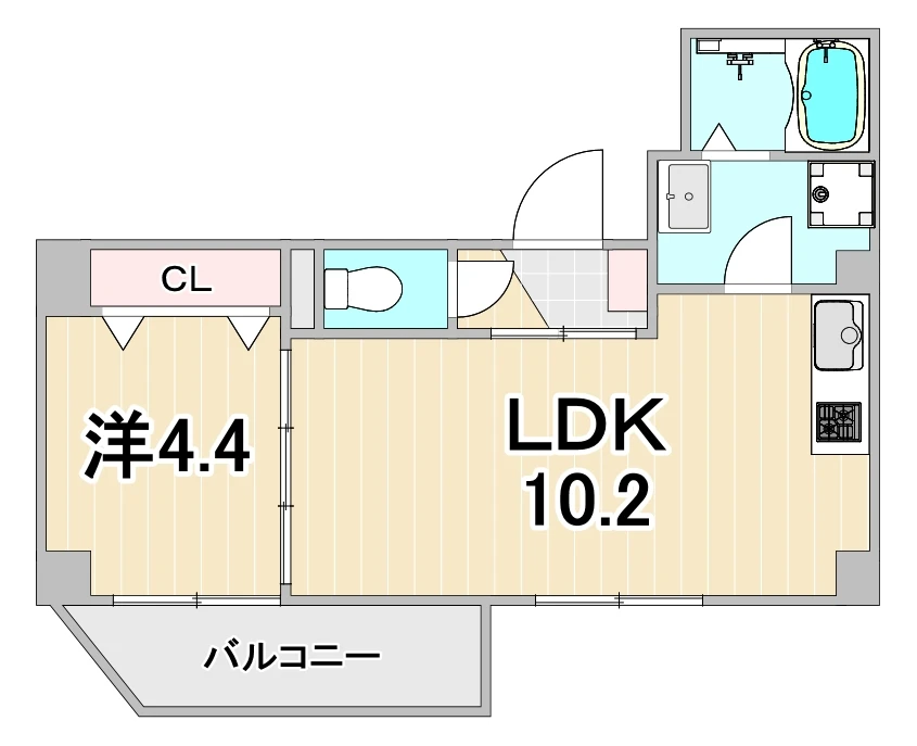 ソリティア西宮池田 103 間取り図