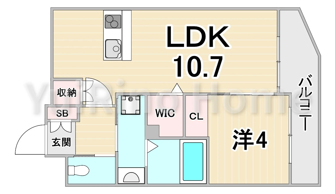 センプレヴィータさくら夙川 205 間取り図