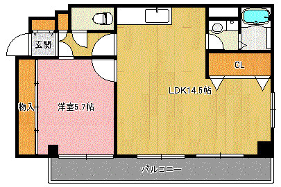 ラファ西宮北口 103 間取り図