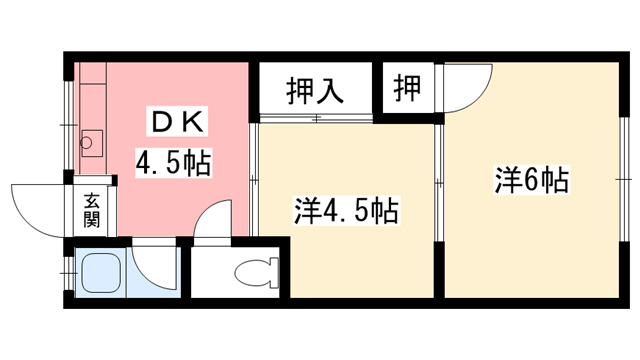 コーポ戸崎 23 間取り図