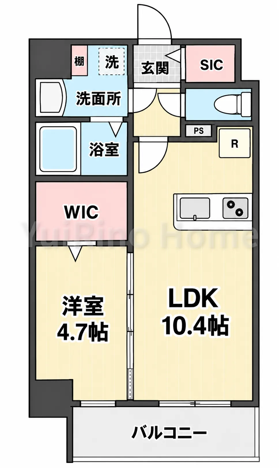 サンセール西宮 205 間取り図