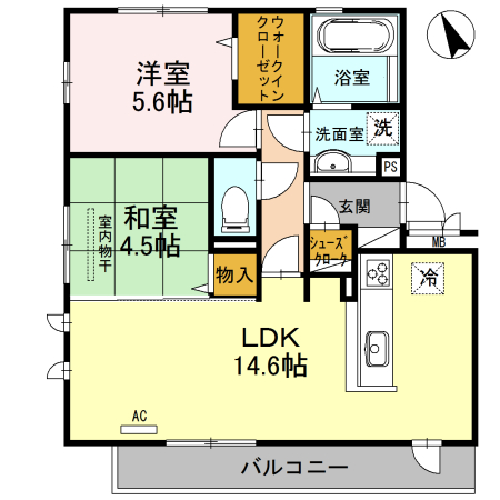 クレスタ 301 間取り図