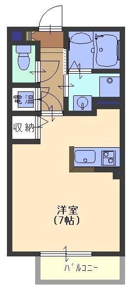 メゾン・クレール 206 間取り図