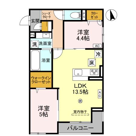 Cocoonia 102 間取り図
