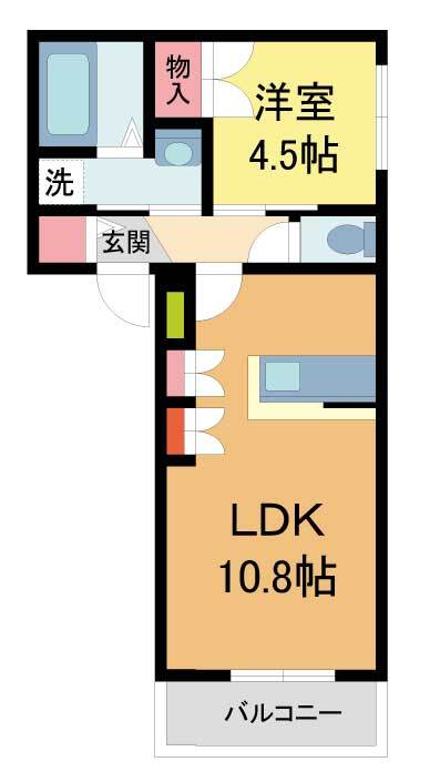 Maison Bonheur 303 間取り図