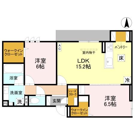 D-ROOM甲子園口 101 間取り図