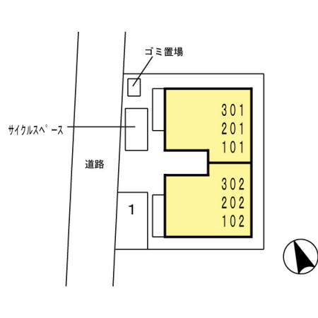 セジュール甲子園春風 302 間取り