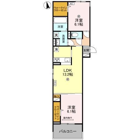 メゾン・ド・プティエル今津 303 間取り図