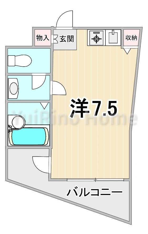 エスリード上甲子園 210 間取り図