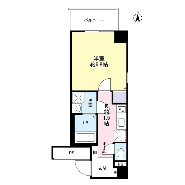 ディア甲子園口 501 間取り図