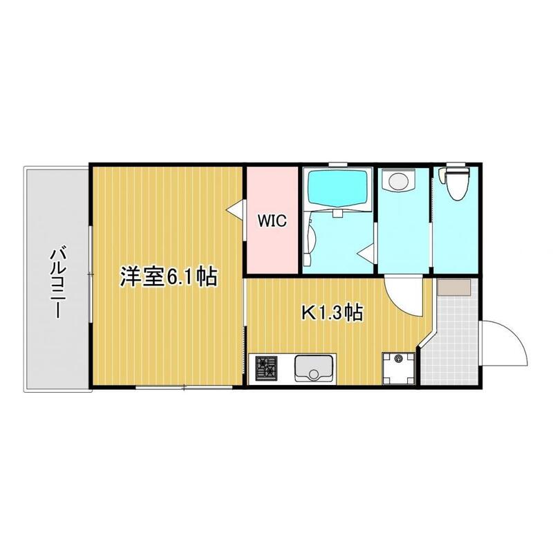 ルシエル城ケ堀 301 間取り図