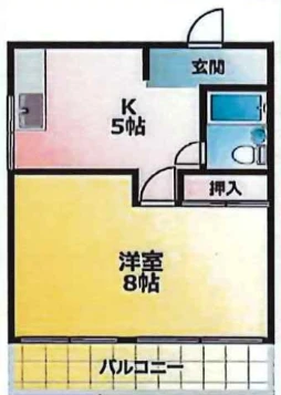 カーサ上甲子園 204 間取り図