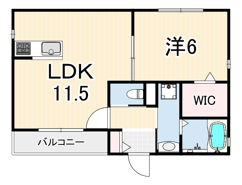 フレーズ若草 201 間取り図