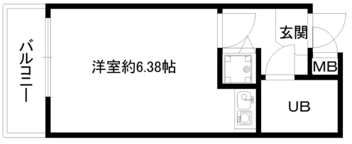 ベルトピア西宮Ⅰ 303 間取り図