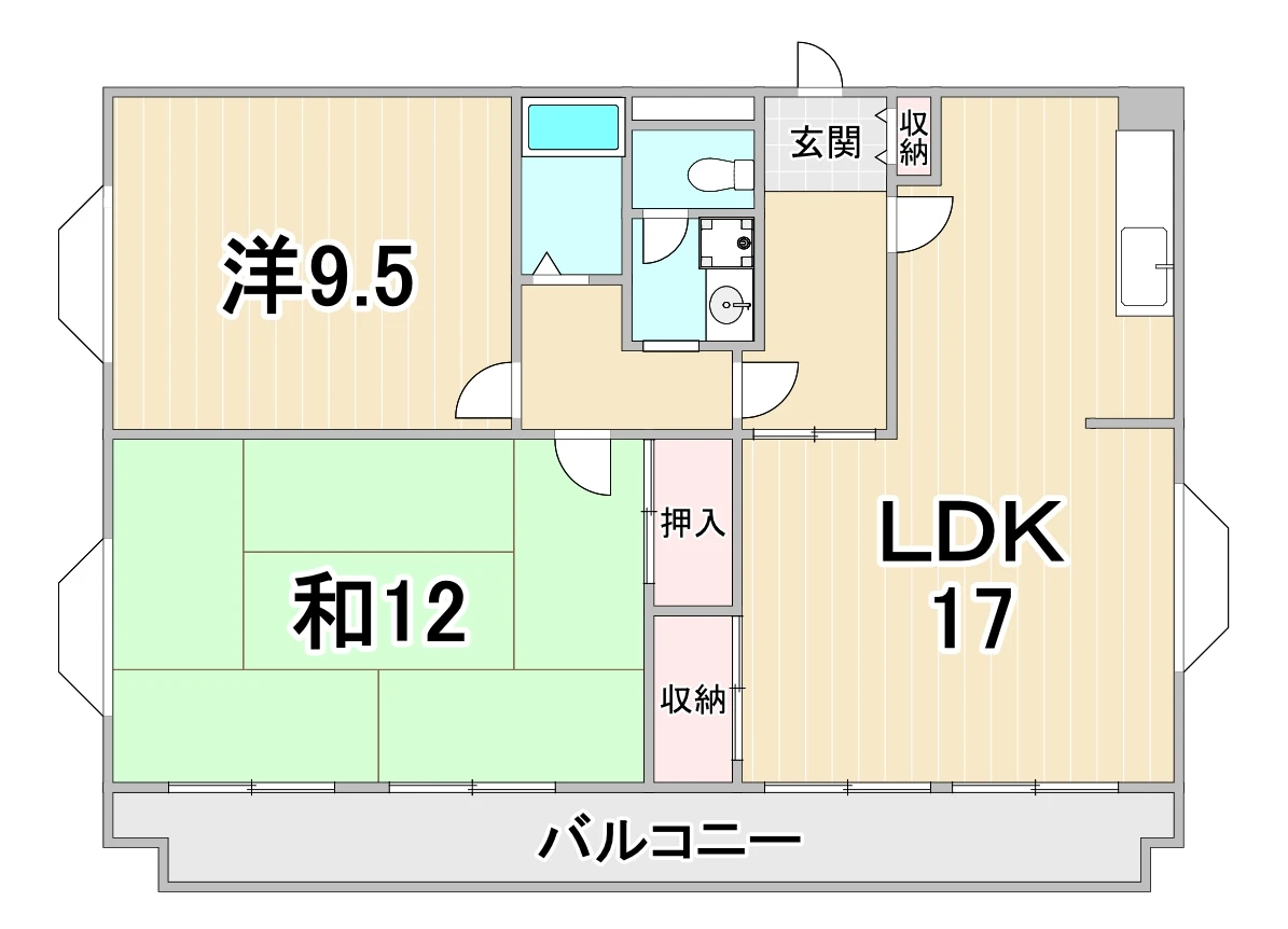 ロータリービルド西宮 3F 間取り図