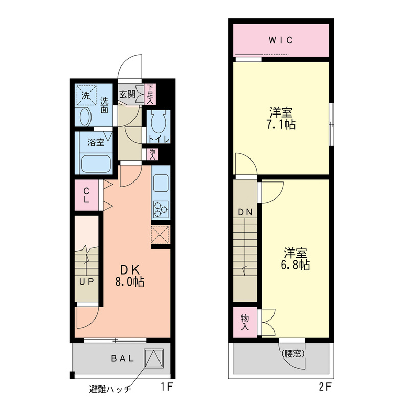 レジディア甲東園 0404 間取り図