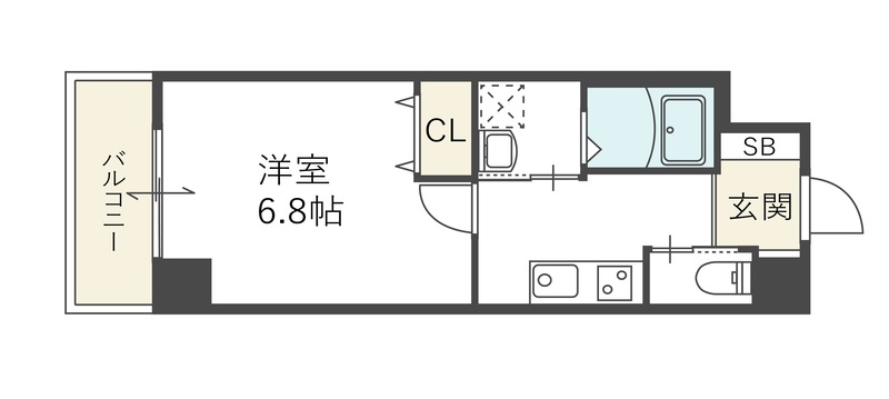 リブネスコート西宮鳴尾 503 間取り図