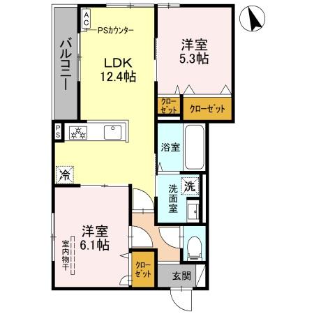 上甲子園廣和レジデンス 301 間取り図