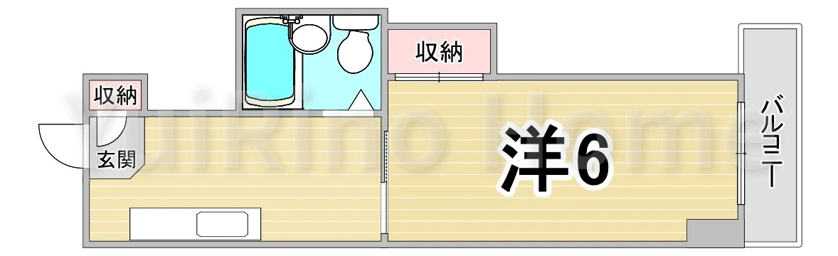 LakiaApartment夙川 506 間取り図