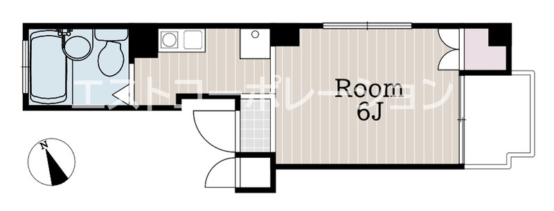 マンションハヤ今津 501 間取り図