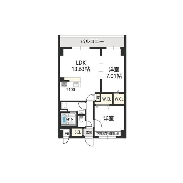 ＧＲＯＯＶＥ上甲子園(グルーヴカミコウシエン) 00303 間取り図