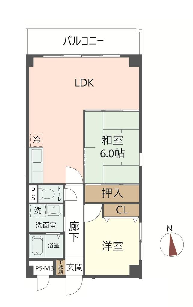 夙川喜一マンション 313 間取り図