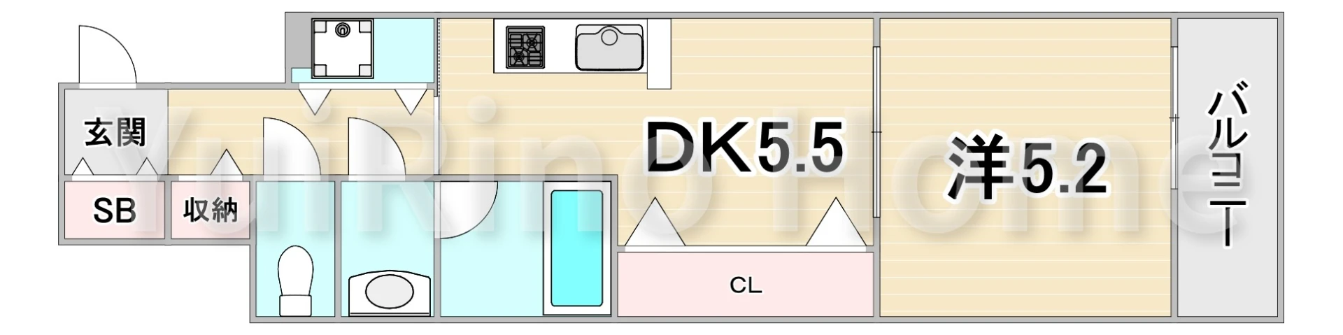 Verde与古道 404 間取り図