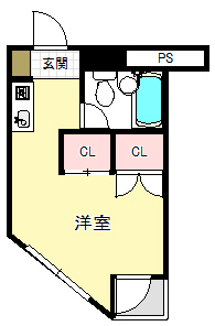 パークハイムイトー 301 間取り図