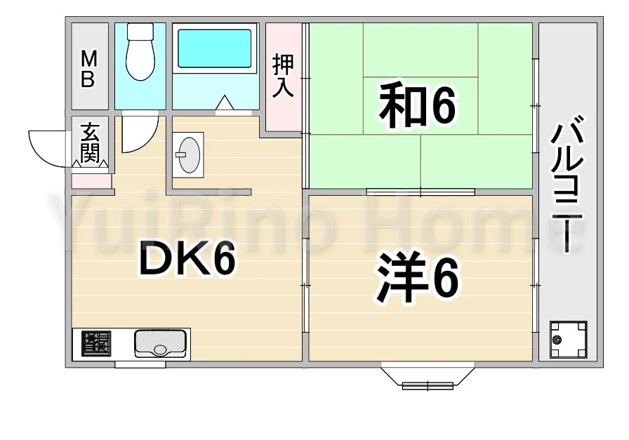 ロータリービルド西宮 103 間取り図