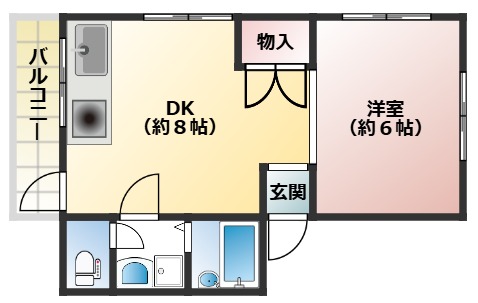 マンションシナーラ 202 間取り図