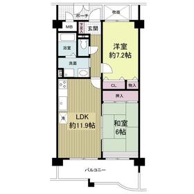 ＫＤＸレジデンス夙川ヒルズ １番館 0306 間取り図
