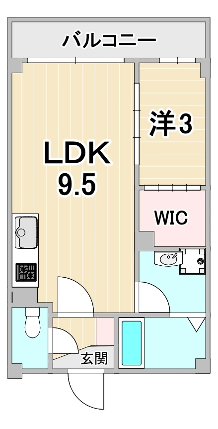 ルクス西宮北口 104 間取り図