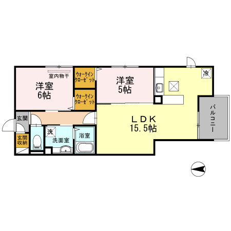 ピケルーナ西宮北口 101 間取り図